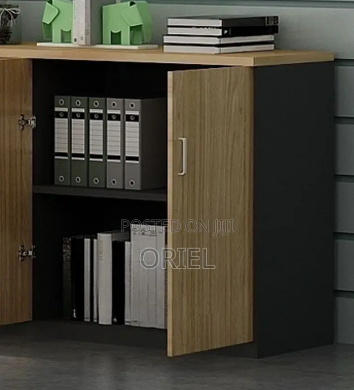 Office Cabinet; Minimalist Two-Door Wooden Storage Cabinet
