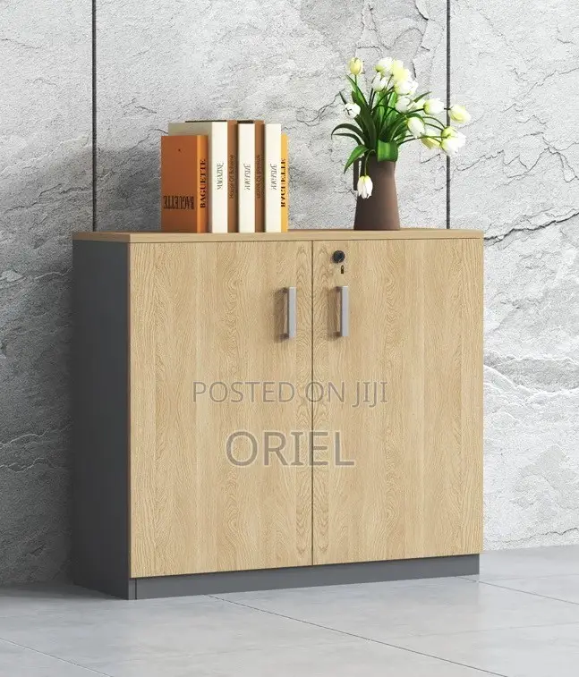Office Cabinet; Minimalist Two-Door Wooden Storage Cabinet