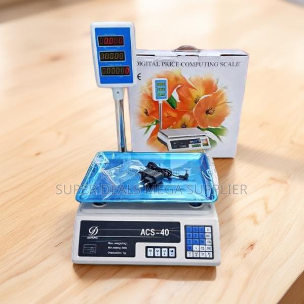 Low Cost Acs 40 Led Computerized Electronic Digital Weighing Scale - main view