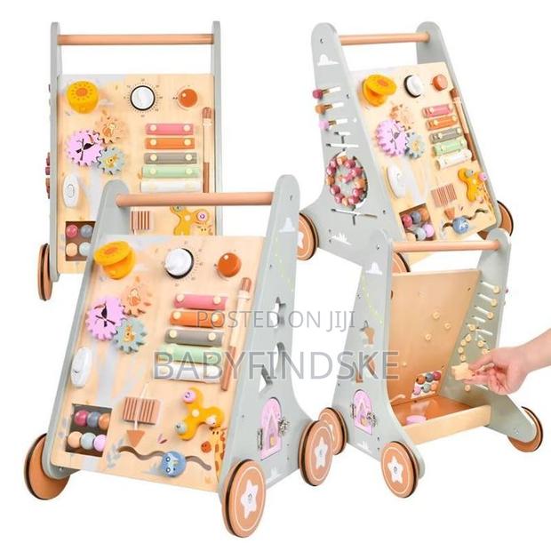Early Educational Montessori Wooden Push/Baby Walker