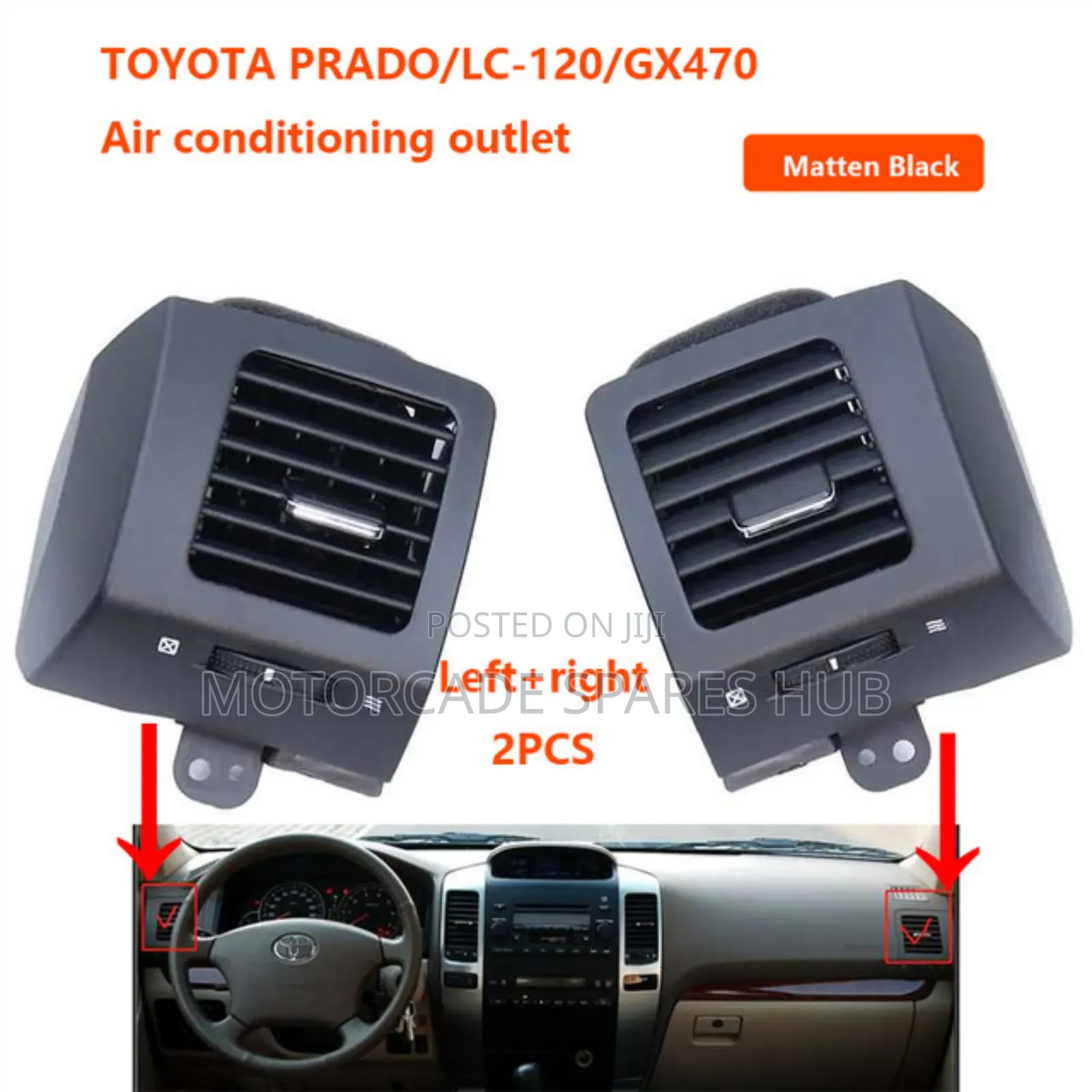 Toyota Prado J120 Dashboard End Vent