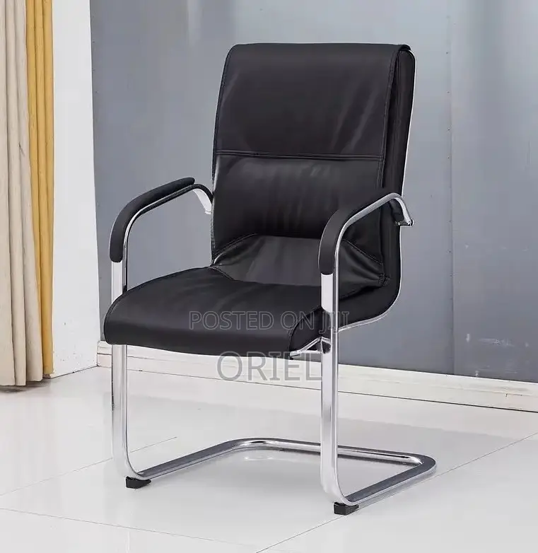Office Chair; Soft-Cushioned Executive Leather Work Chair