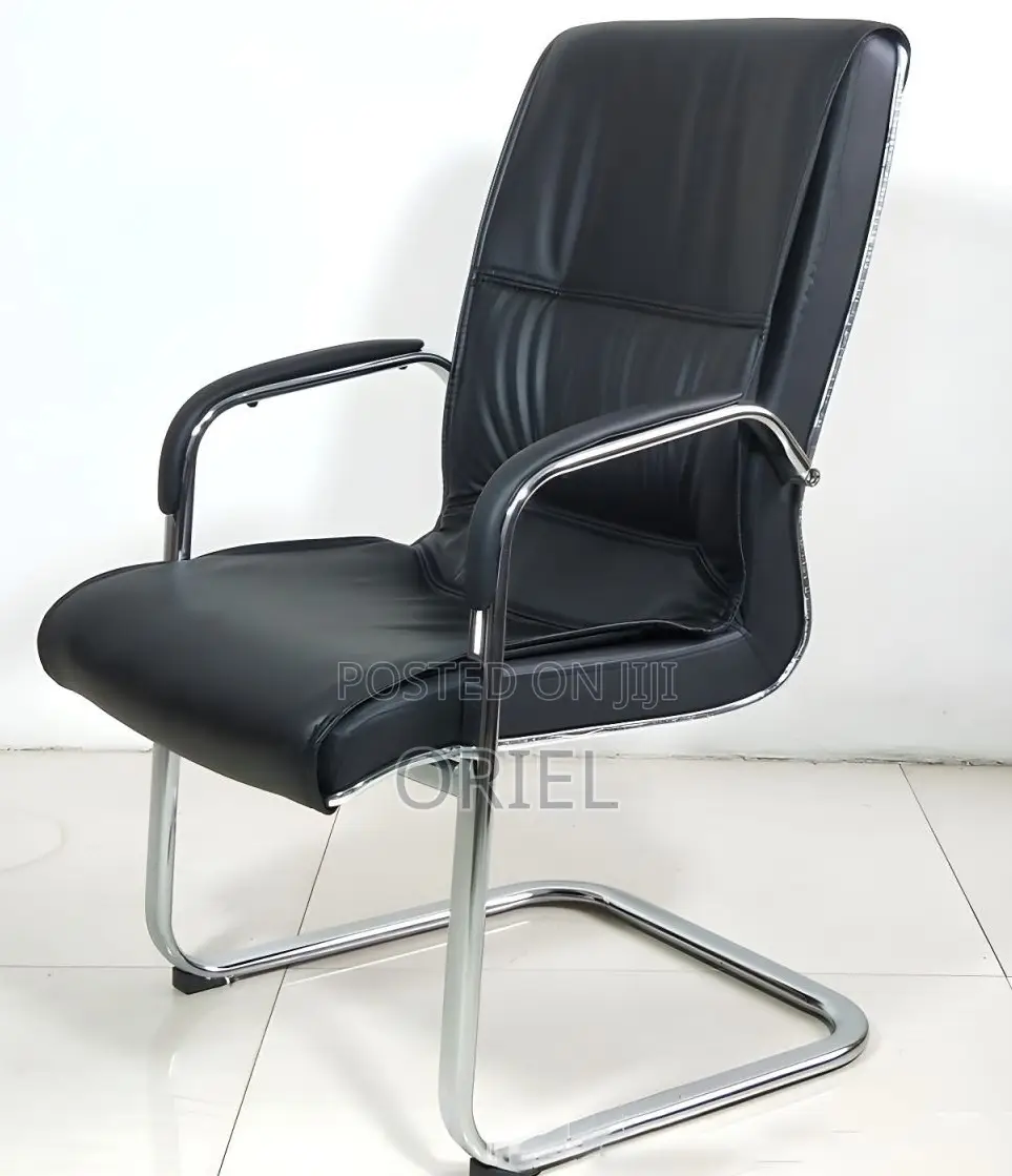 Office Chair; Soft-Cushioned Executive Leather Work Chair