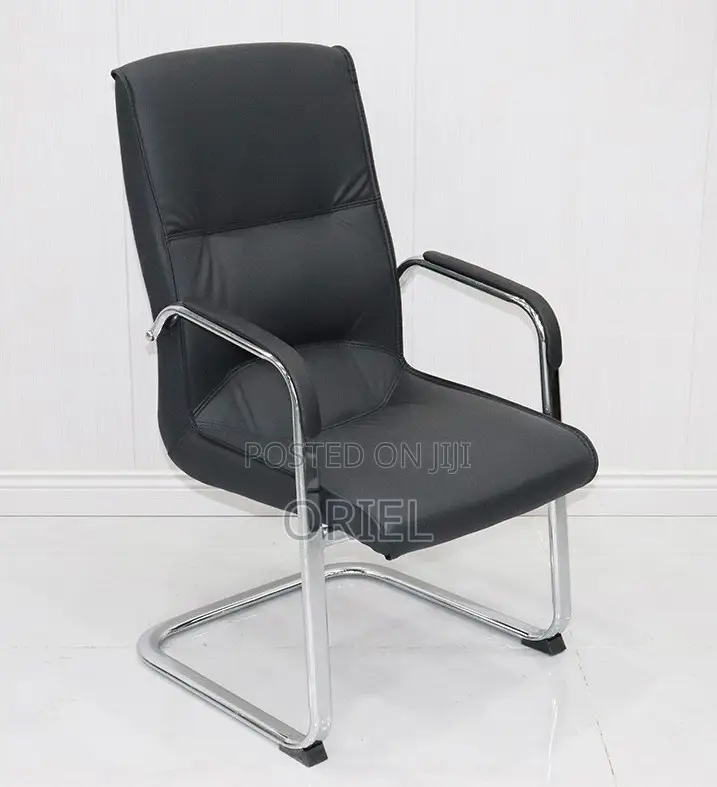 Office Chair; Soft-Cushioned Executive Leather Work Chair