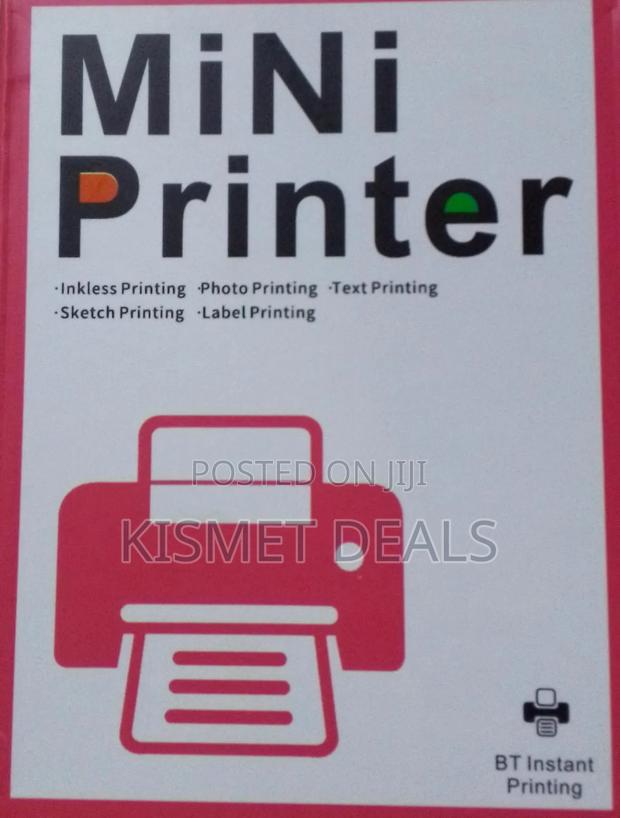 Portable Handheld Rechargable Bluetooth Mini Printer - thumbnail 2