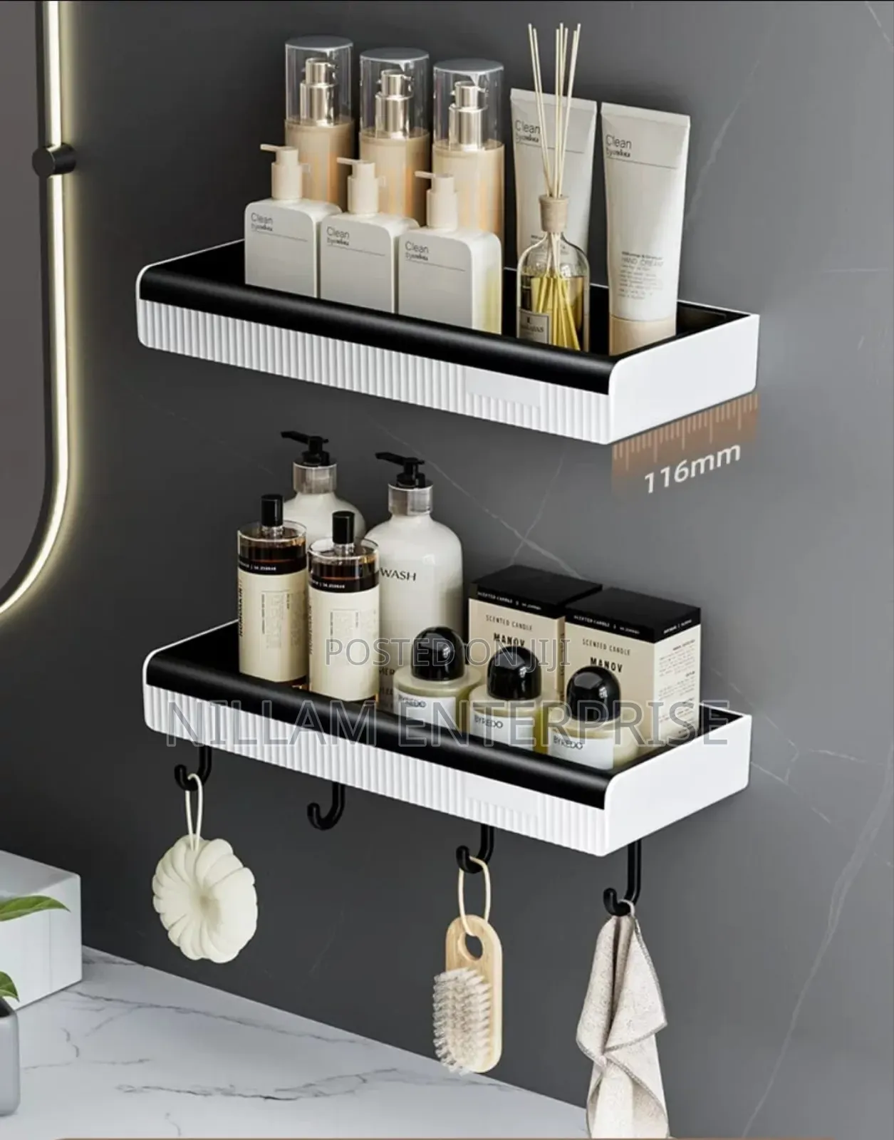 *Modern Wall Mount Bathroom Shelf*