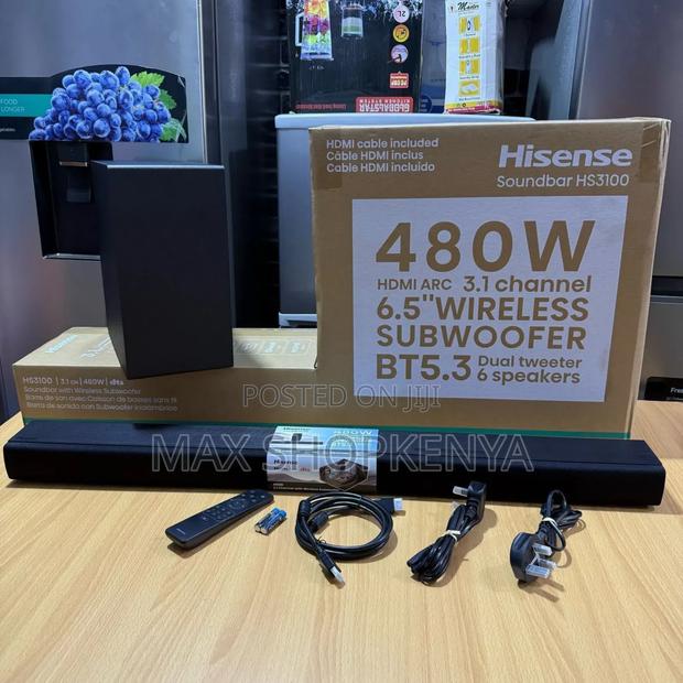 Hisense Soundbar Hs 3100, 480watts 3.1ch - main view