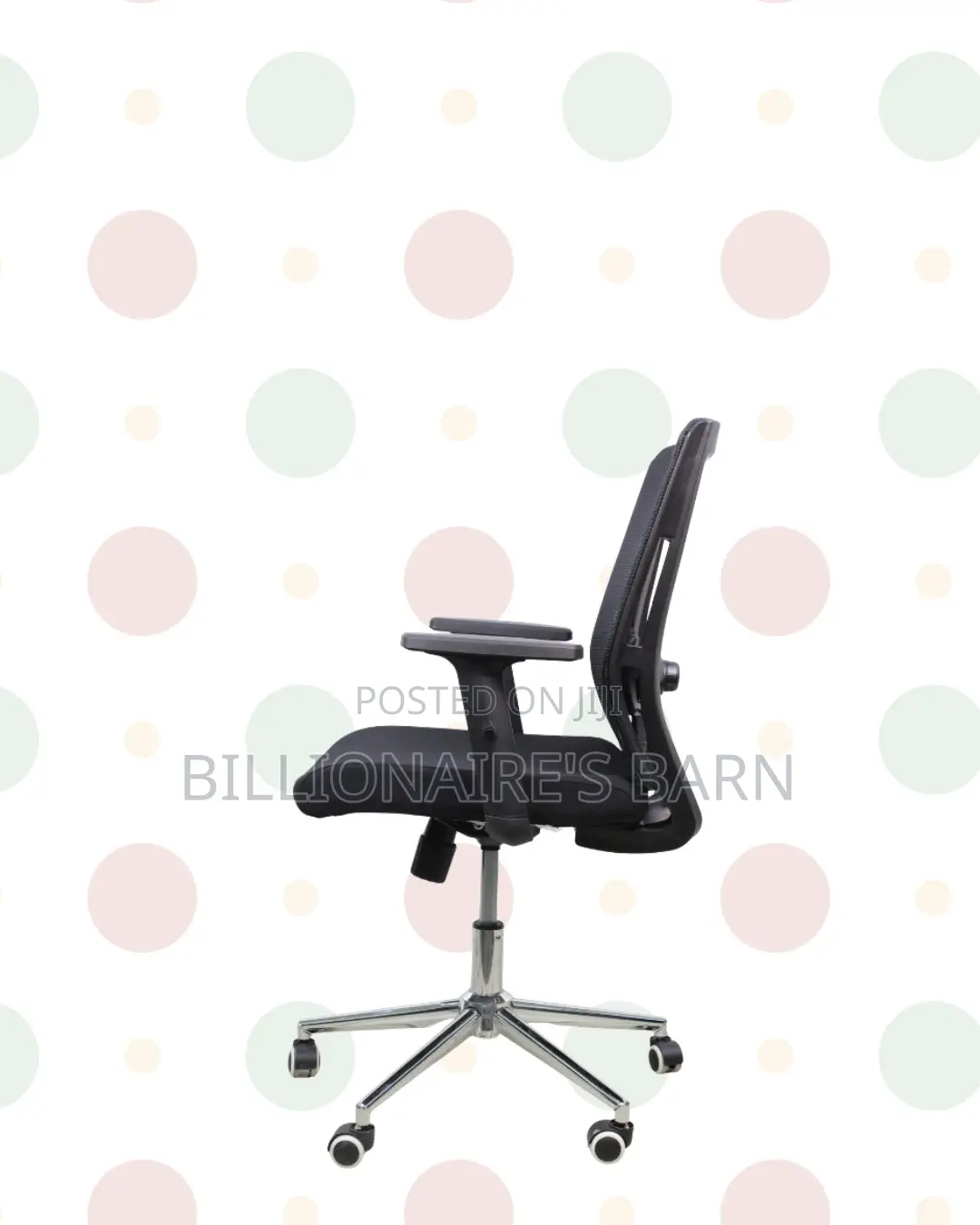 Barn Origin Mid-Back Chair Chrome Base — Office-Ready Style