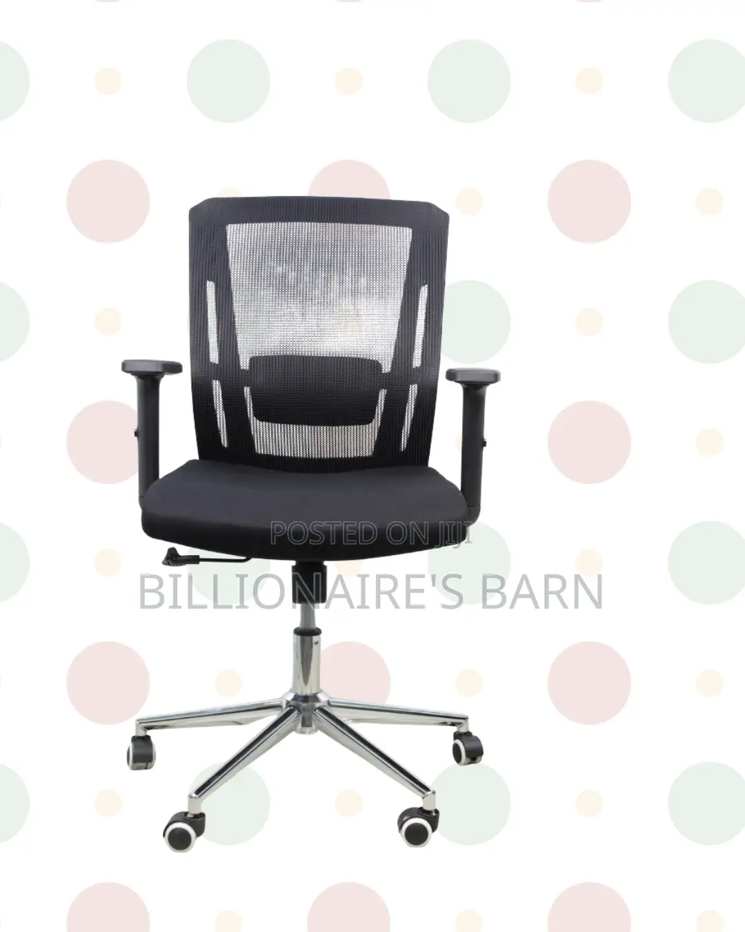 Barn Origin Mid-Back Chair Chrome Base — Office-Ready Style