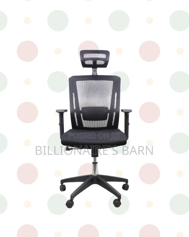 Adjustable Headrest Work Chair•Professional Look, Nylon Base Stability - thumbnail 3