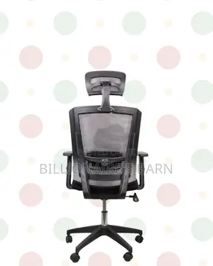 Adjustable Headrest Work Chair•Professional Look, Nylon Base Stability