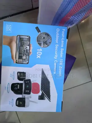 10x Solar Security Camera – 4 Lenses