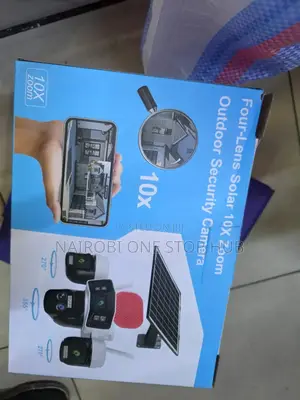 10x Solar Security Camera – 4 Lenses