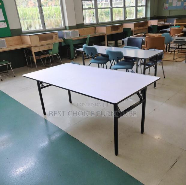 Office Table; Durable 1.8m Rectangle Folding Table Office Home Use - thumbnail 12