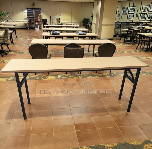 Office Table; Durable 1.8m Rectangle Folding Table Office Home Use - thumbnail 14