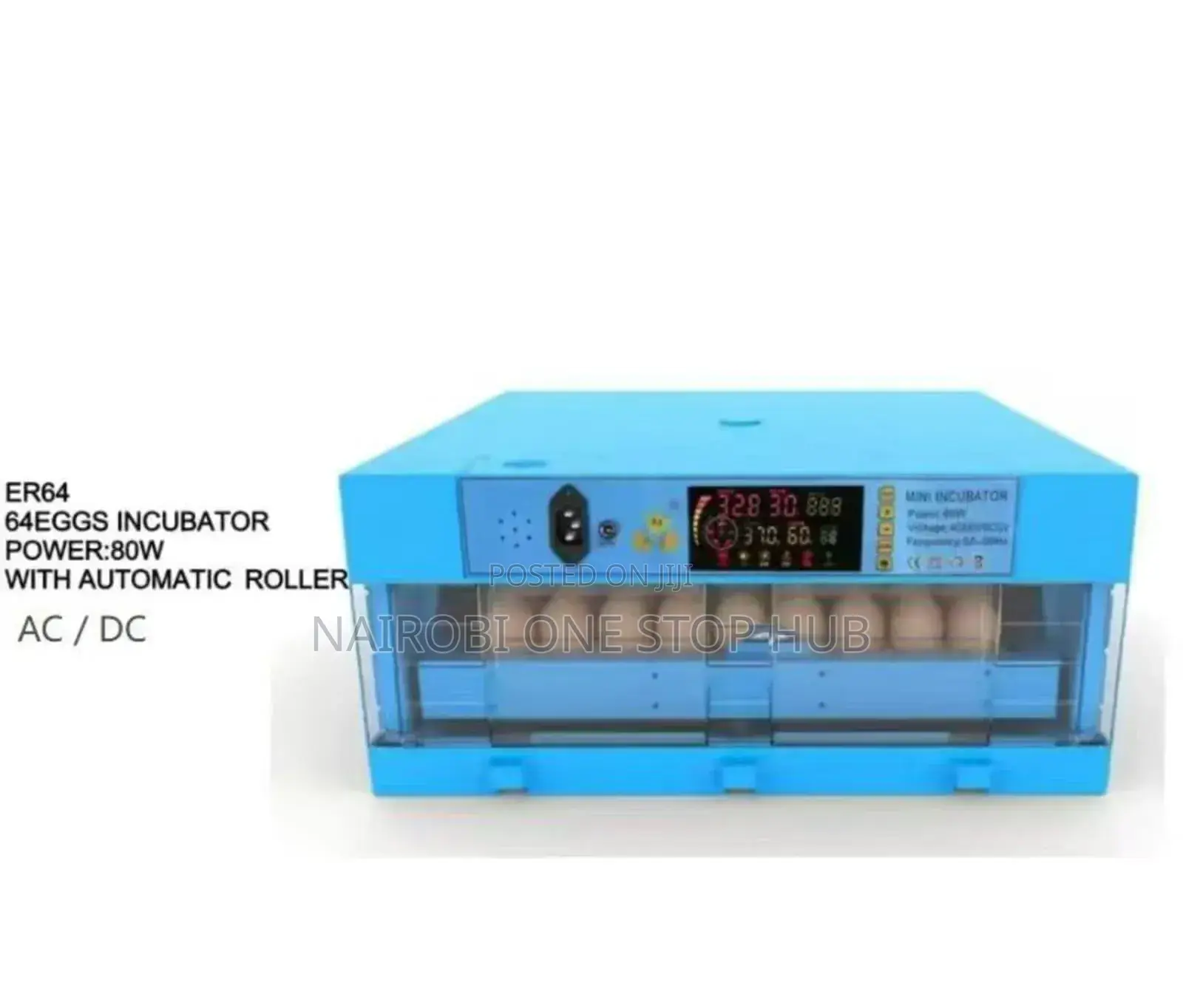 64 Egg Incubator With Automatic Roller