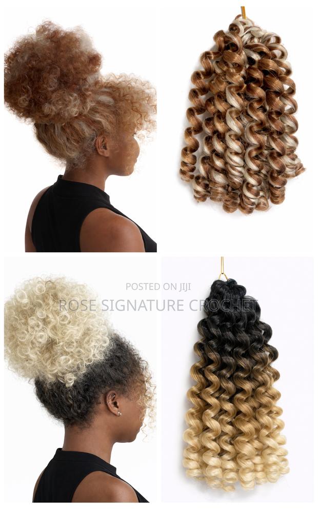 Wand Curl Crochet - Shades of Brown and Blonde