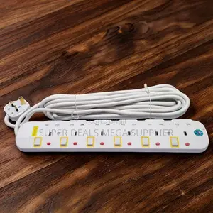 JSB 6 Way Abs Safety Shutter 5m Power Strip Cable