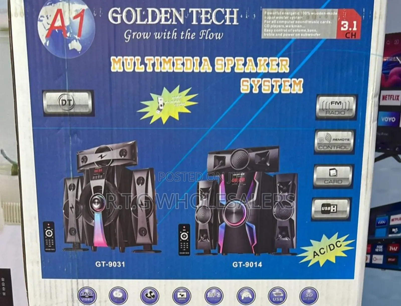 3.1ch Goldentech Multimedia Speaker Woofer