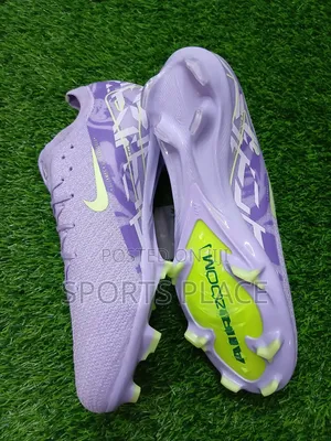 Nike United Purple Agate and Barely Volt Air Zoom Cleats