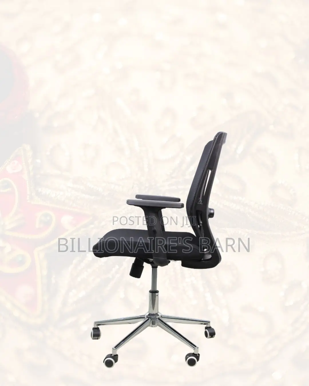 Barn Origin Mid-Back Chair Chrome Base | Easy Adjustments
