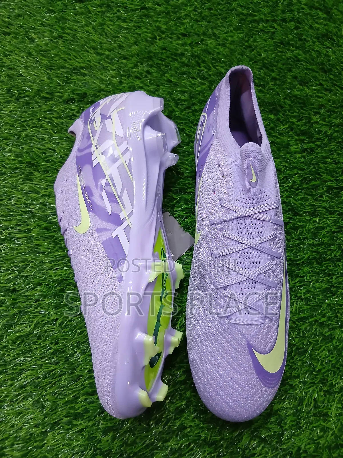 Nike United Purple Agate and Barely Volt Air Zoom Cleats