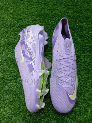 Nike United Purple Agate and Barely Volt Air Zoom Cleats