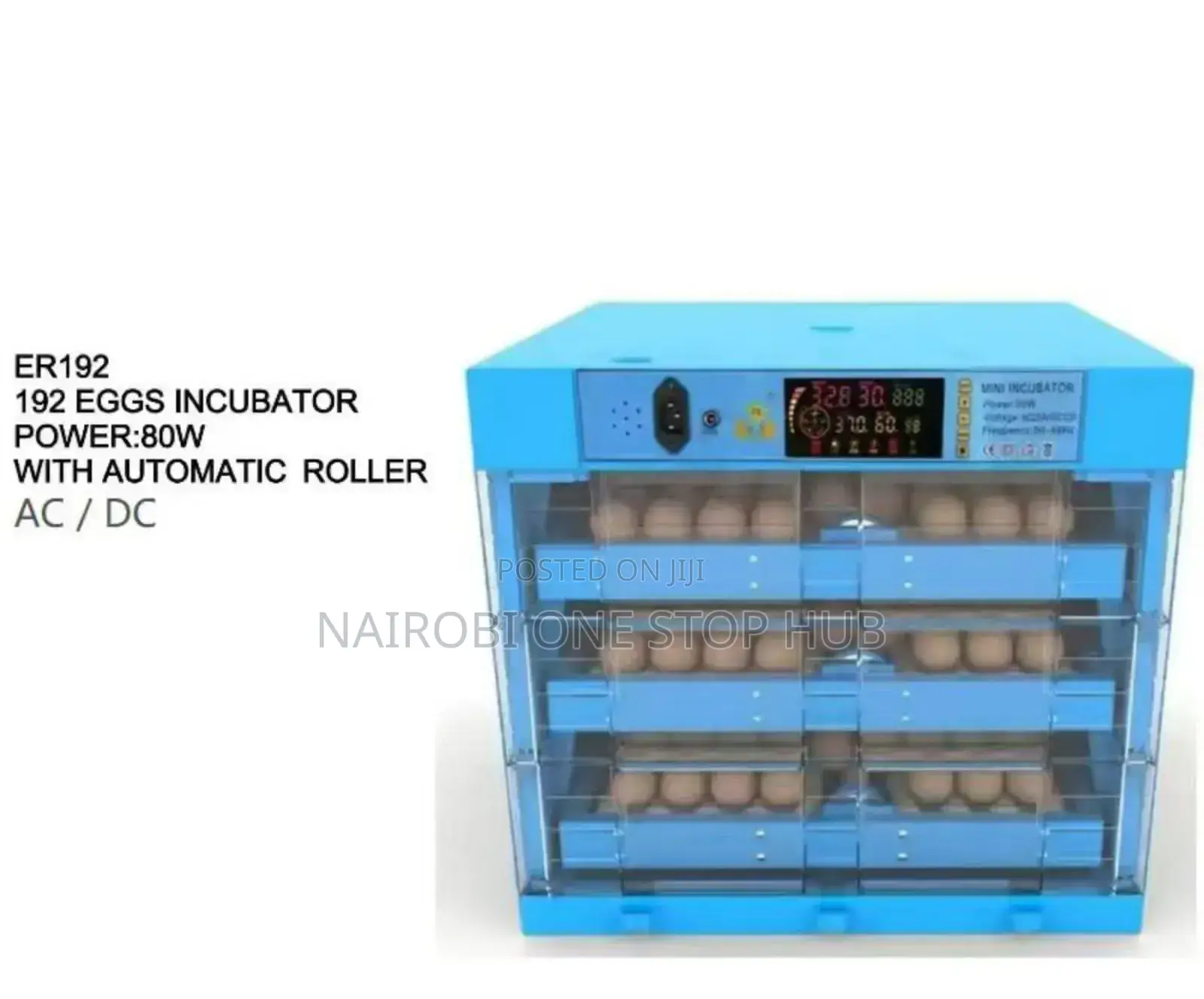192 Eggs Automatic Egg Incubator Ac Dc