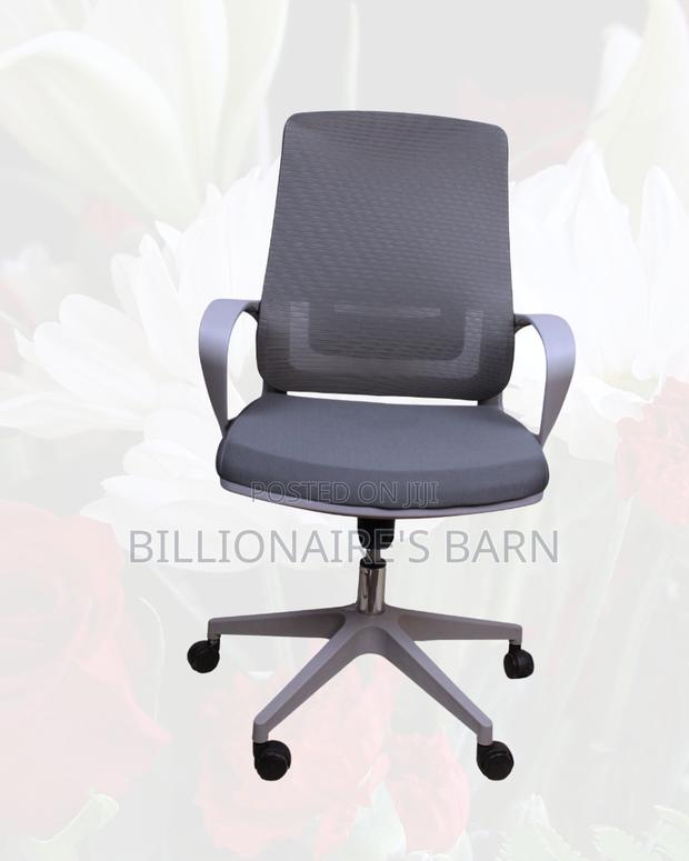 Grey Ergonomic Work Chair | Smooth Movement, Cool Mesh Backrest - main view
