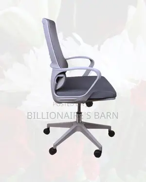 Grey Ergonomic Work Chair | Smooth Movement, Cool Mesh Backrest