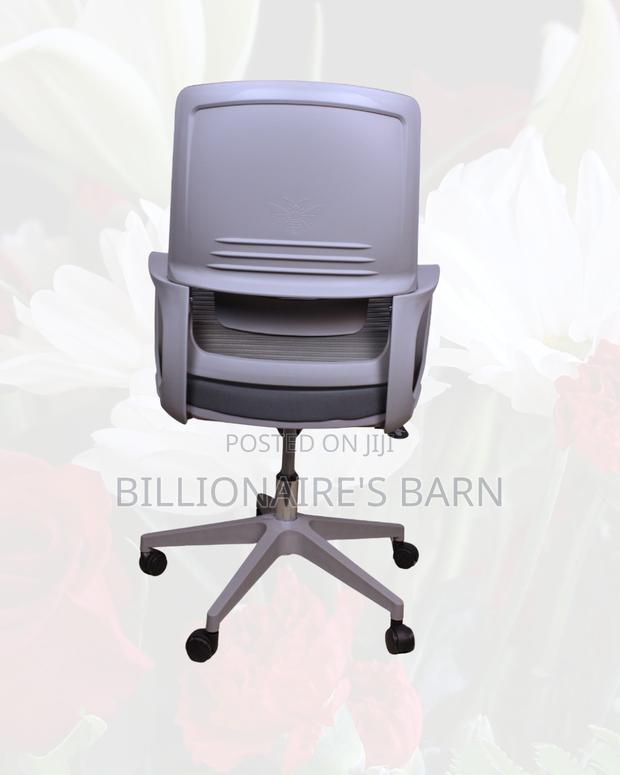 Grey Ergonomic Work Chair | Smooth Movement, Cool Mesh Backrest - thumbnail 3