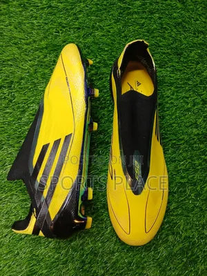 Adidas F50 Sprintplate360 Black and Yellow Football Boots