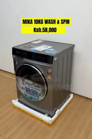 Mika Washing Machine 10kg Inverter Motor Front Load Fully Loaded