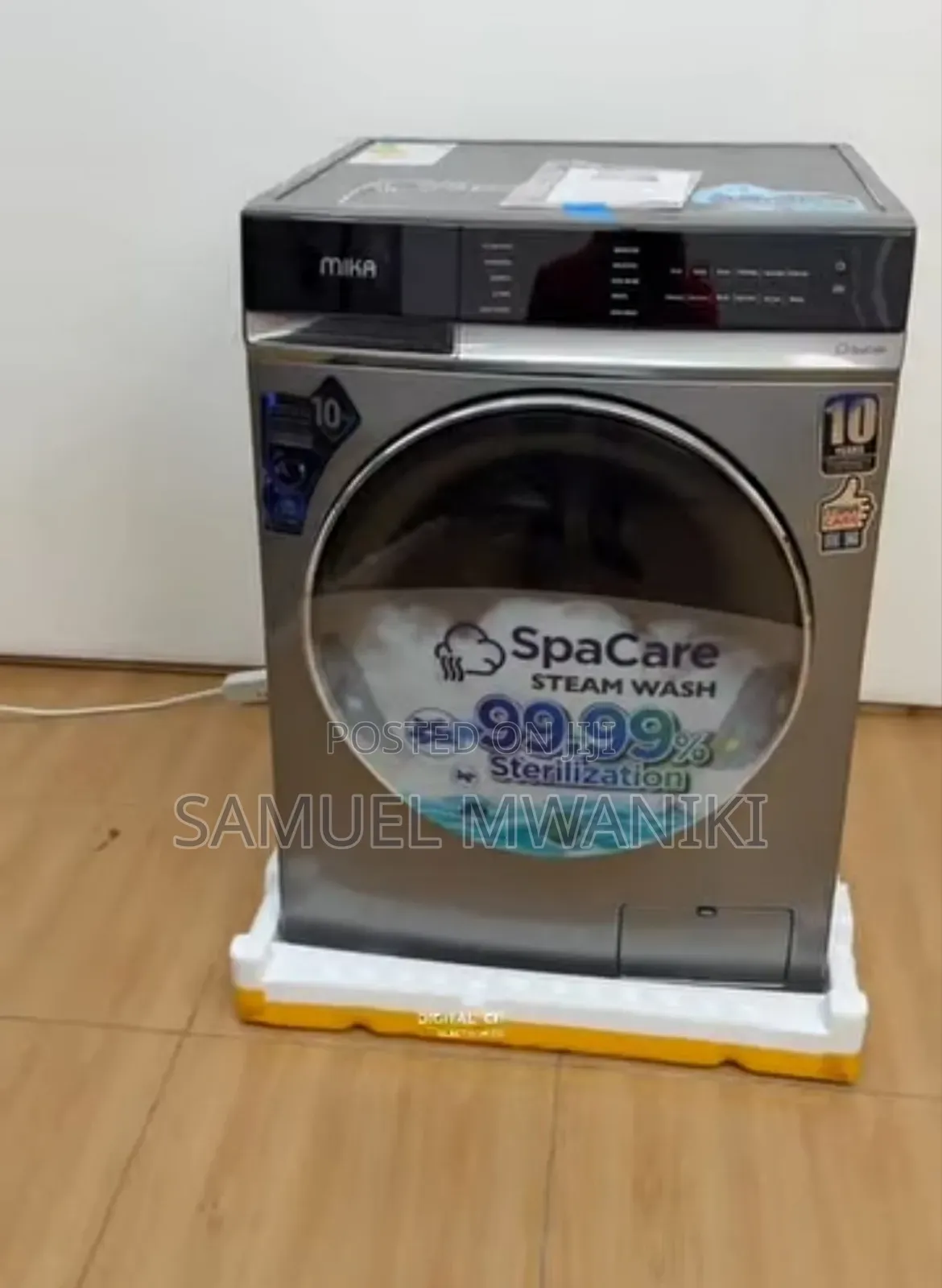 Mika Washing Machine 10kg Inverter Motor Front Load Fully Loaded