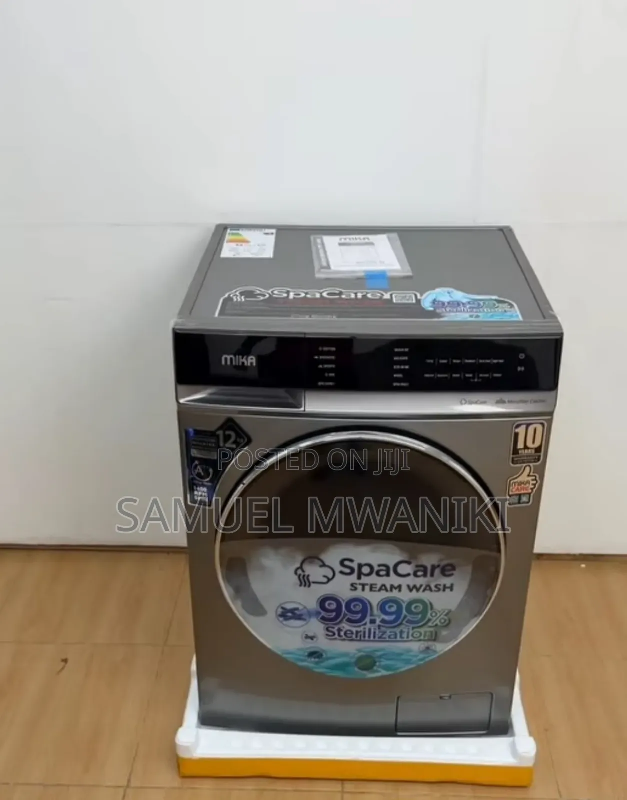 Mika Washing Machine 12kgs Inverter Motor Front Load Fully Loaded