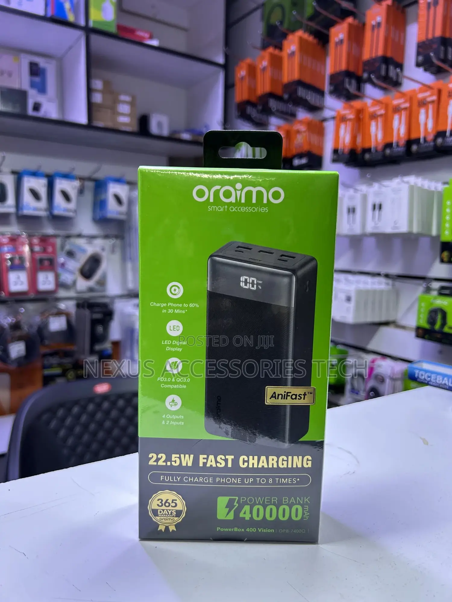 40000mah Power Bank 22.5w Fast Charging Type C Portable