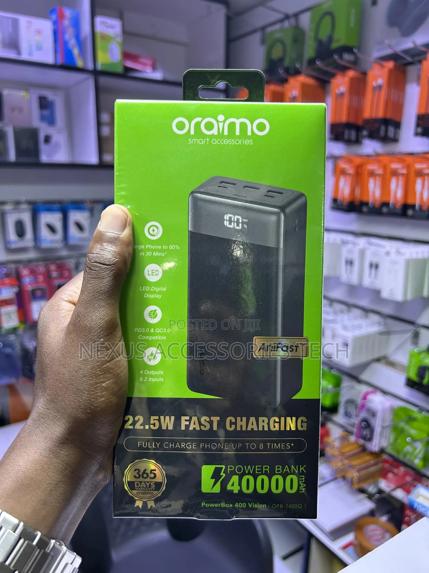 40000mah Power Bank 22.5w Fast Charging Type C Portable