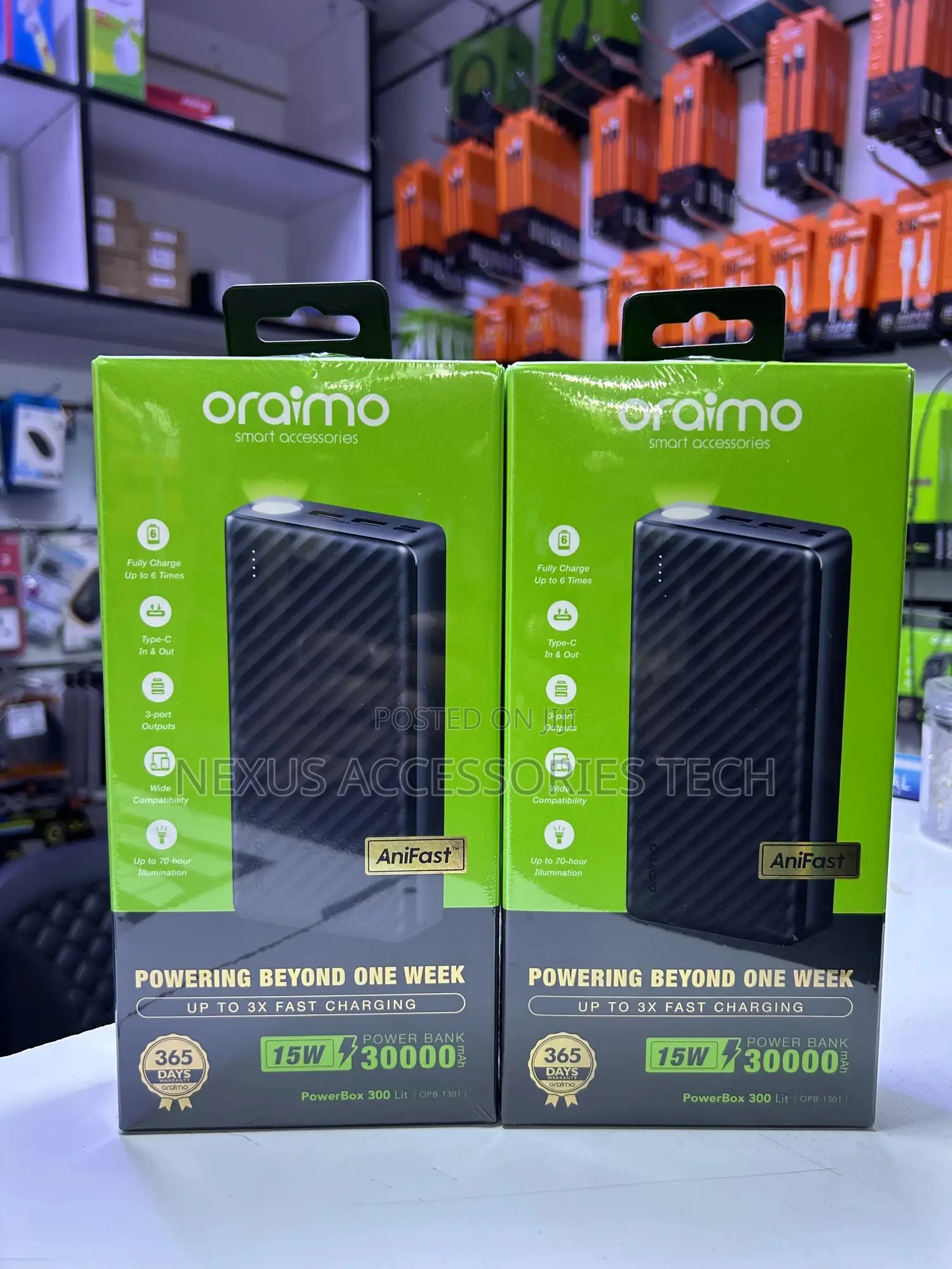 Oraimo Powerbox 300lite Opb-1301 30000mah 15w Fast Charging Power Bank