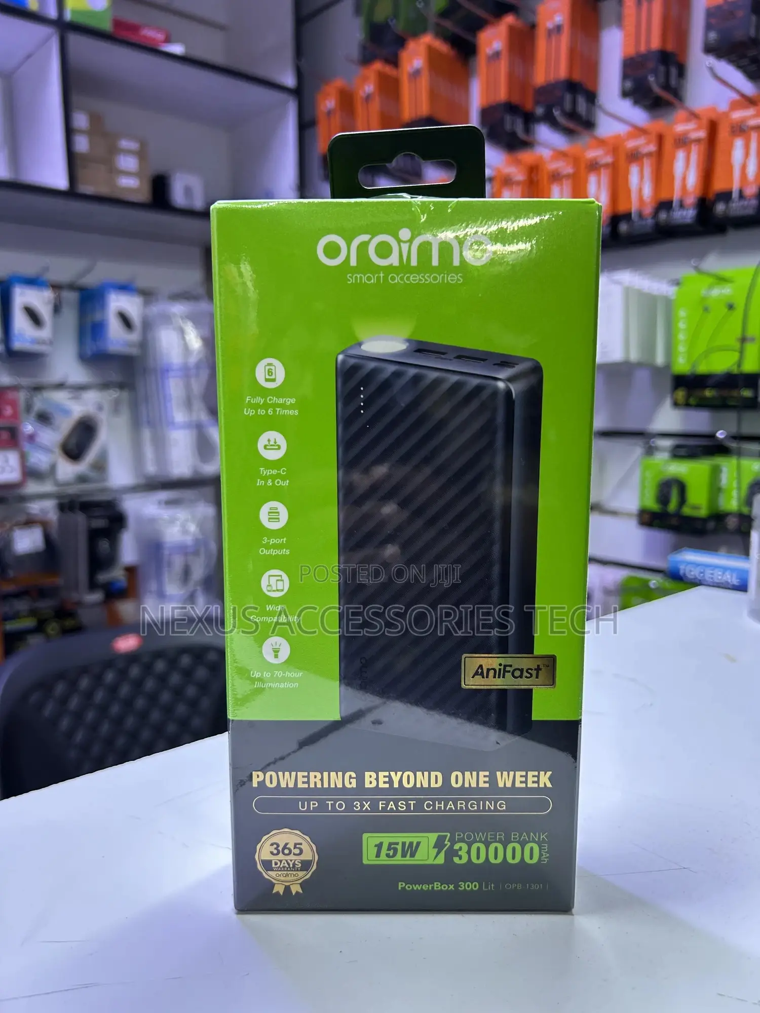 Oraimo Powerbox 300lite Opb-1301 30000mah 15w Fast Charging Power Bank