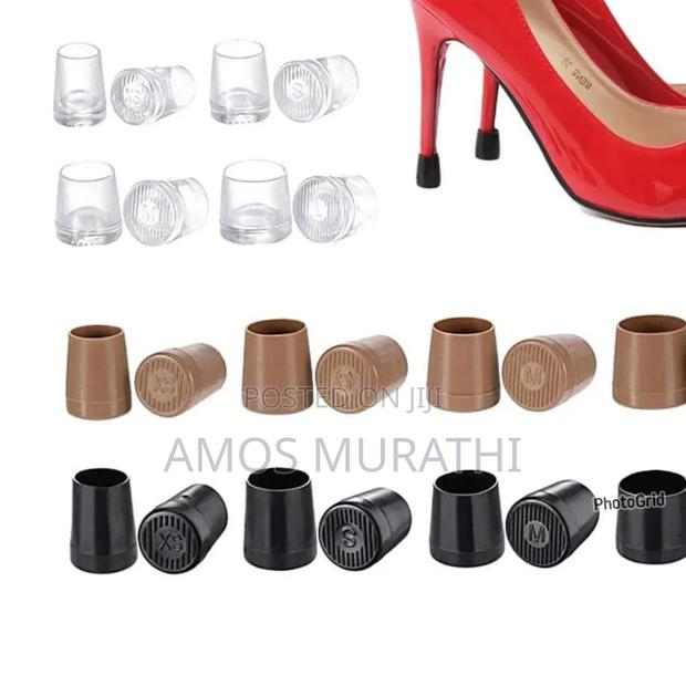 Heel Caps a Pair S,M,L , Nude,Black,Clear - thumbnail 2