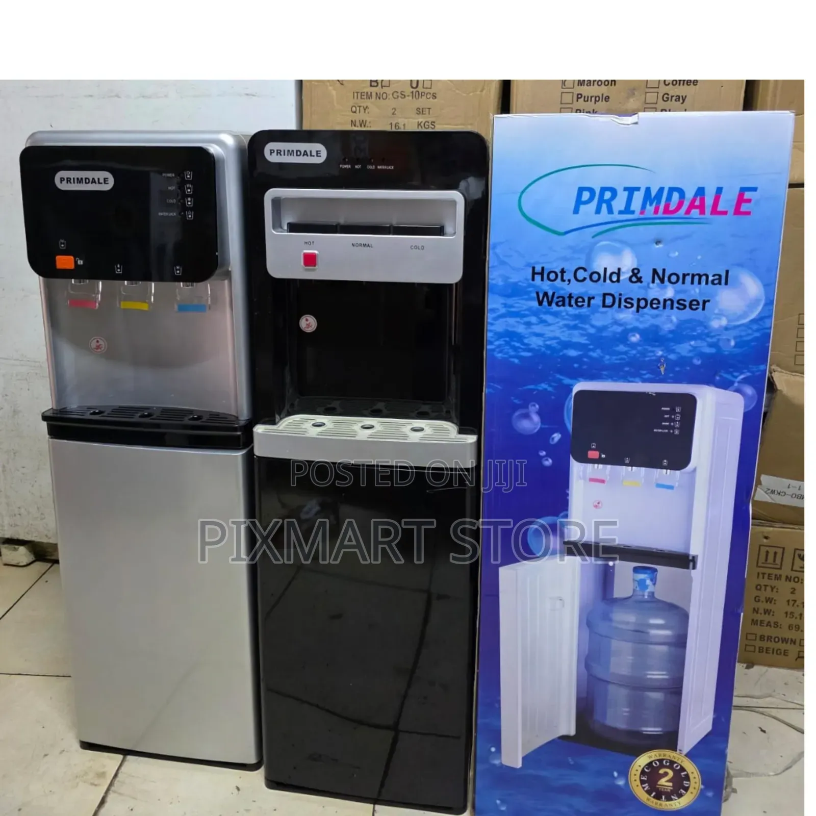 Primdale Bottom Load Water Dispenser, 3 Taps, Hot/Cold/Normal