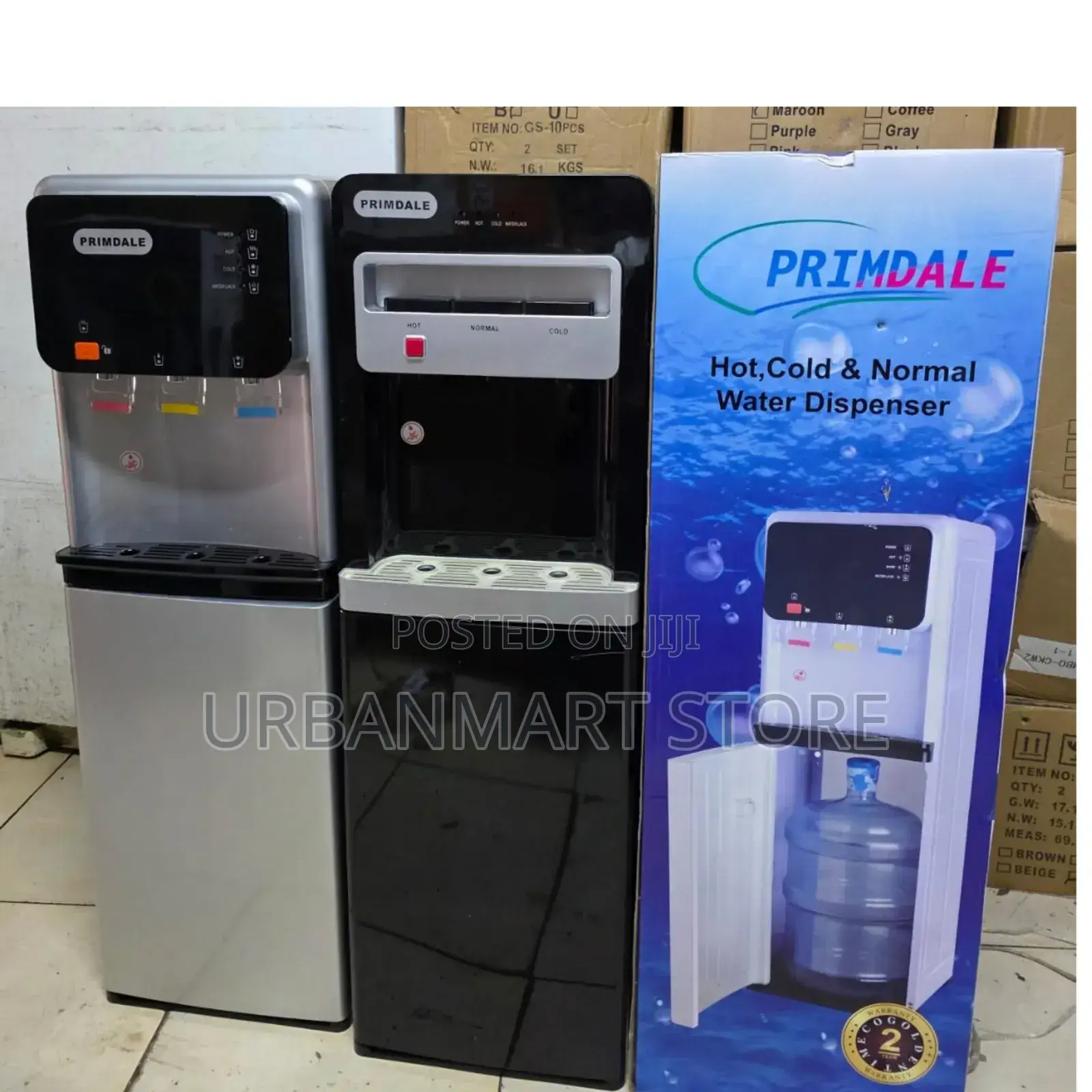 Primdale Bottom Load Water Dispenser, 3 Taps, Hot/Cold/Normal
