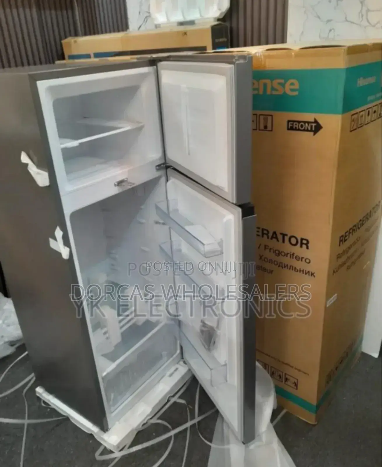 Colour Grey New. Hisense 121l Fridge