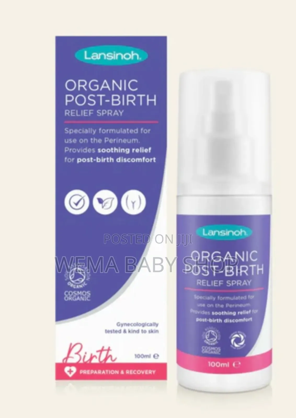 Lansinoh Organic Post-birth Relief Spray.