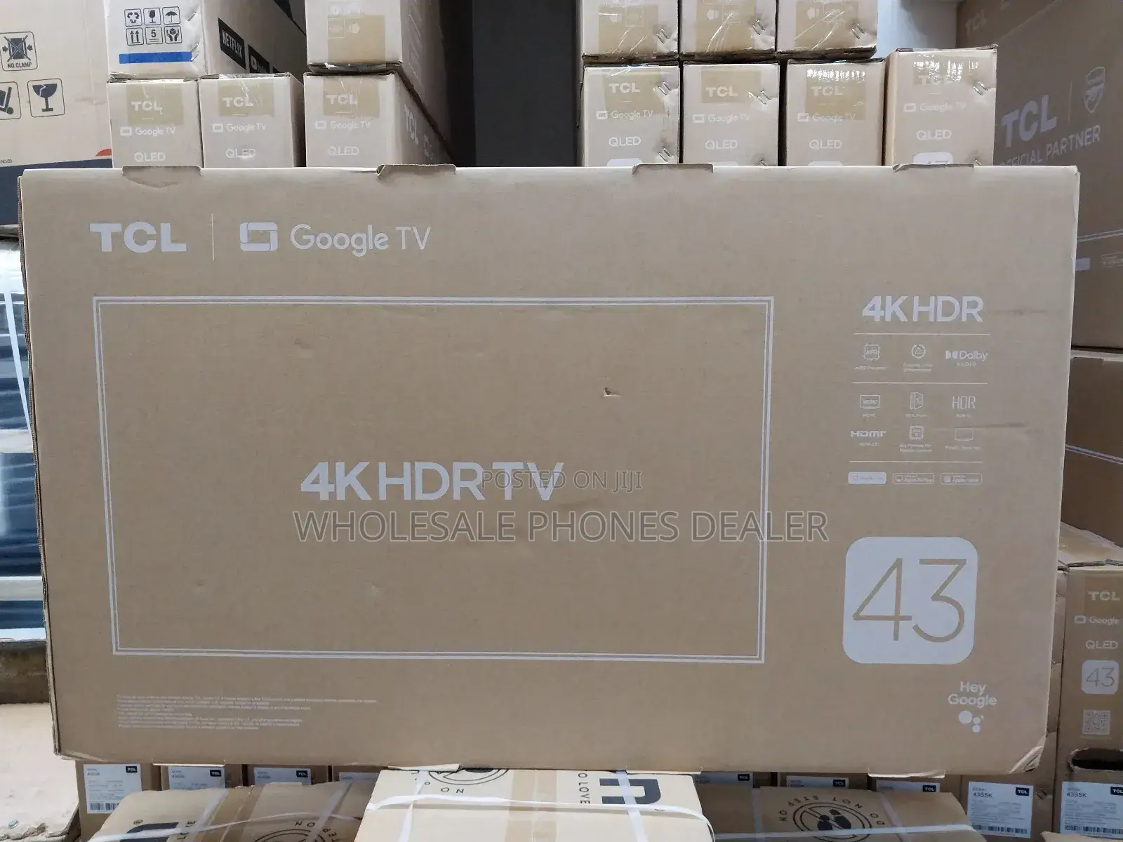 Tcl 43" Frameless 4k Hdr Google Tv, Bluetooth And Cast Enabled