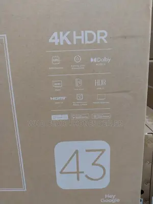 Tcl 43" Frameless 4k Hdr Google Tv, Bluetooth And Cast Enabled