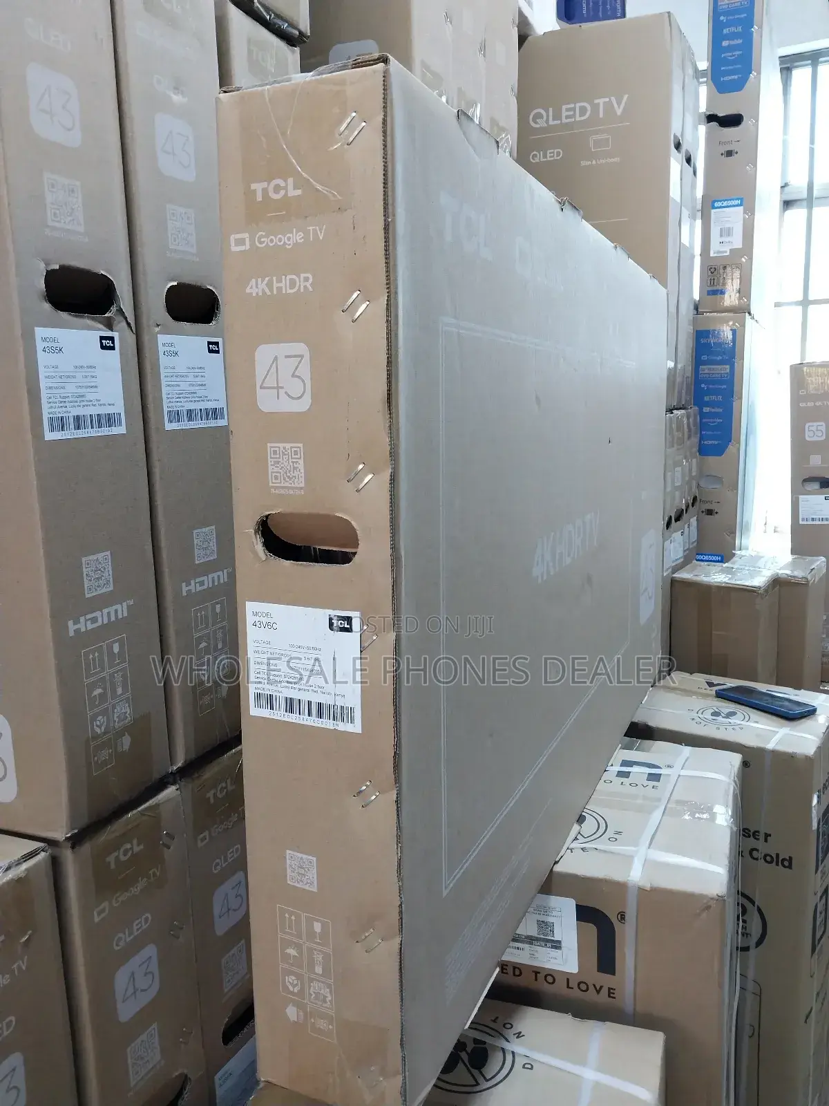 Tcl 43" Frameless 4k Hdr Google Tv, Bluetooth And Cast Enabled