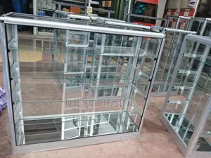 Premium Aluminium Shop Glass Display – 3.8ft X 3.4ft X 1.2ft