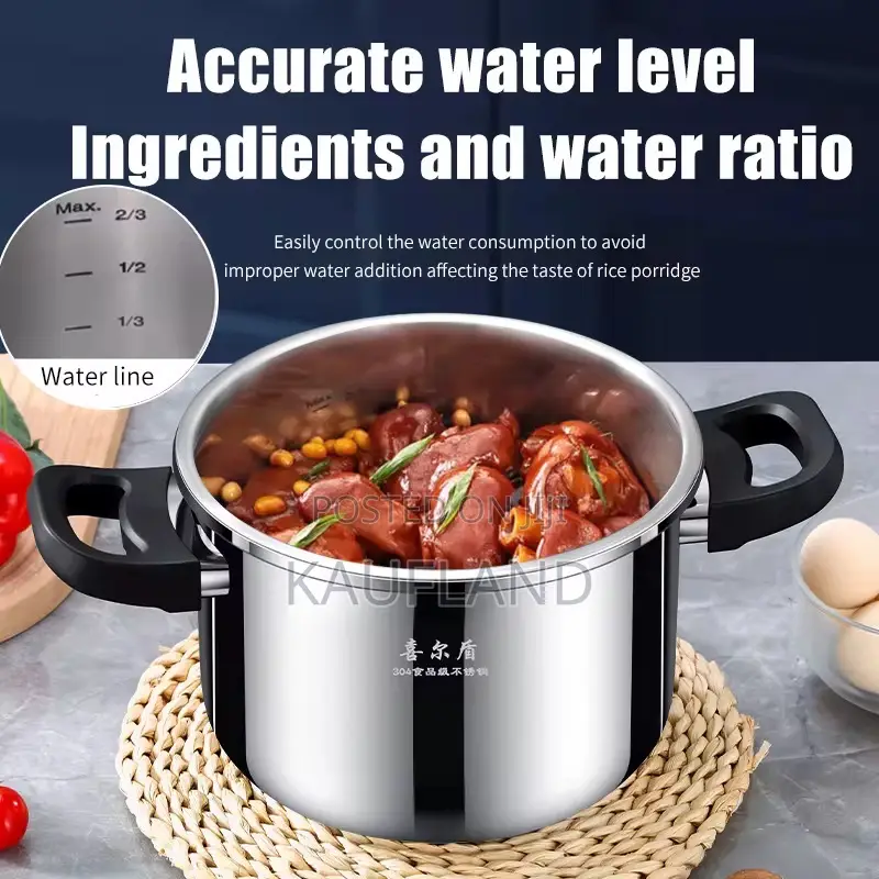Induction Gas Compatible Safe Pressure Cooker 6l