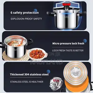 Induction Gas Compatible Safe Pressure Cooker 6l